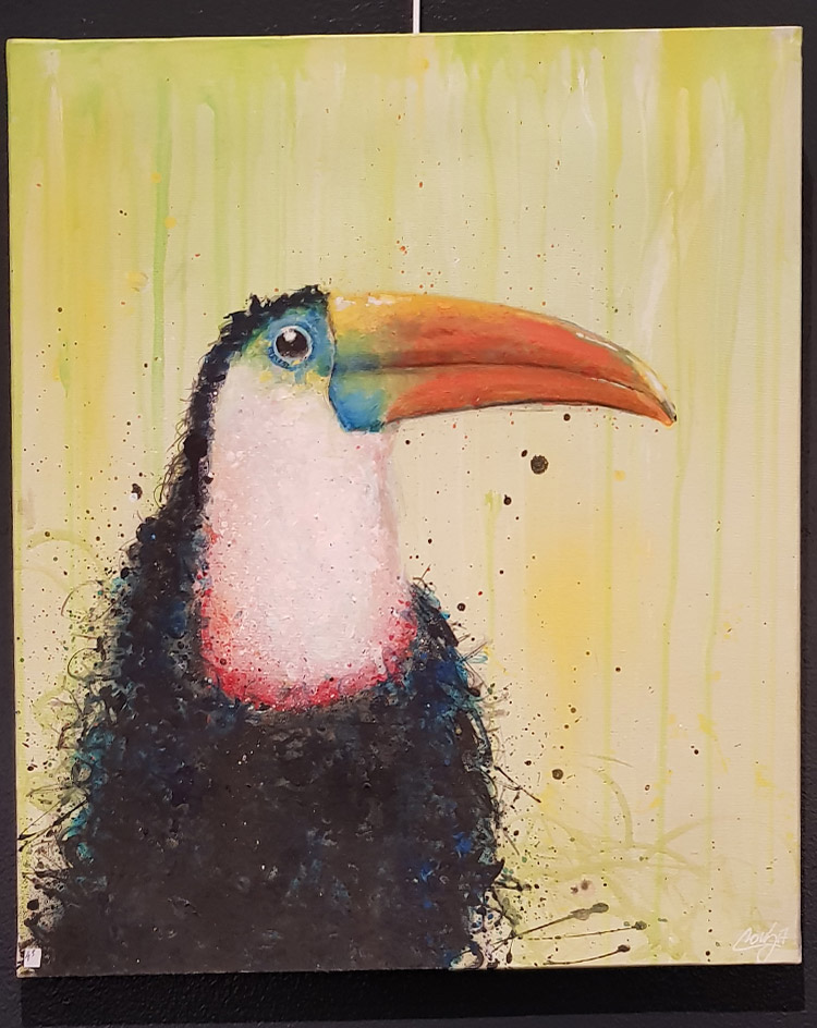 Toucan - Peinture acrylique sur toile - 2017
