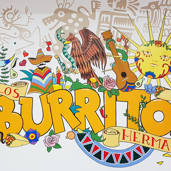 Projets similaires - Los Burritos Hermanos - Fresque murale pour restaurant