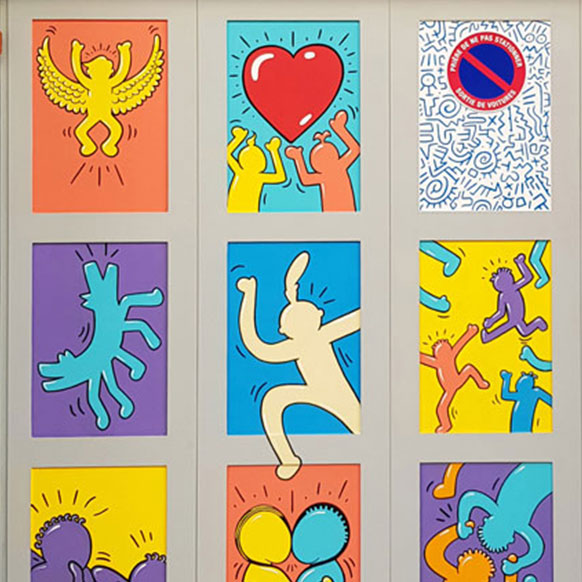 Projets similaires - Hommage à Keith Haring - Fresque sur porte de garage