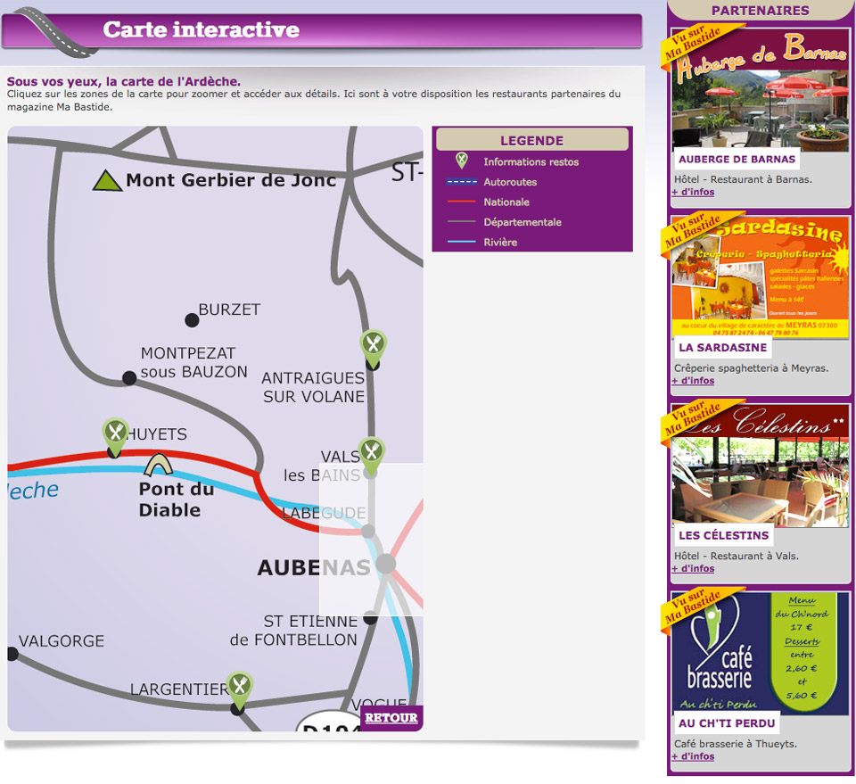 Répertoire web - La Route des Restos